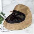 Round face suitable hat female Korean version fisherman hat Japanese cotton linen sunscreen hat cover face ponytail hat