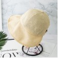 Round face suitable hat female Korean version fisherman hat Japanese cotton linen sunscreen hat cover face ponytail hat