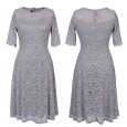 Summer style women's word collar pencil skirt dress