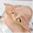 Niche design hollow big eaves fisherman hat double net sunscreen hat female Japanese wild Korean version of the sun hat