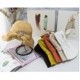 Sunscreen cotton and linen breathable cover fisherman hat female uv back bowknot Korean version of Japanese literary sun hat tide