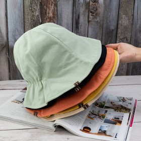 Small cloth standard fisherman hat female tide double-sided wear sunscreen sun hat female summer sun hat