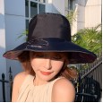 Hat ladies summer shade fisherman hat fashion outdoor travel beach sunscreen bright sun hat