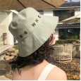 New literary small fresh embroidered fashion basin hat summer travel sunscreen breathable fisherman hat lady