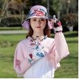 New style hat sun protection sun hat female summer shawl neck protection tea picking sun hat female fashion breathable cap
