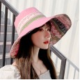 National wind summer ladies sun hat big eaves double-sided fisherman hat wild foldable sunscreen cloth hat