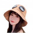 Hat female spring summer glasses fisherman hat casual cover washbasin hat UV protection sunscreen sun hat tide