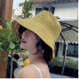 Hat female summer wild travel sun hat sun protection big face cover fisherman hat female autumn