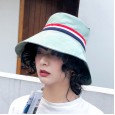 Female spring and summer foldable sun hat sunscreen sun hat wild hat solid color big eaves fisherman hat tide
