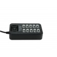 P-1603 multi-purpose 10-port computer USB2.0HUB splitter with switch 1.0 meter supports 1TB mobile hard disk
