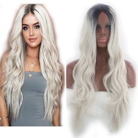Yiwu Ms. Synthetic Wig Wigs Customized Mid-length Long Curly Hair Gradient