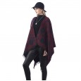 New ladies retro ethnic style flowers warm sunscreen imitation cashmere shawl cloak
