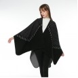 Scarf hot sale geometric dotted cashmere pattern jacquard shawl dual-purpose cloak