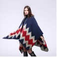 Hand-stitched thickening lengthened open long-selling cloak air conditioning warm decoration shawl scarf