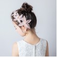 Girls hairpin children's headdress little girl's head flower pink performance hair accessories birthday hairpin flower princess sweet wind