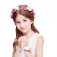 High-end children's accessories girls garland wedding small flower girl flower headband little girl show photo headdress