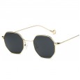 New retro small square octagonal sunglasses men and women trend ocean transparent sunglasses S17025