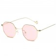 New retro small square octagonal sunglasses men and women trend ocean transparent sunglasses S17025