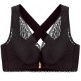 New product front buckle vest cross beautiful back large size bra without steel ring thin underwear women gather together bra