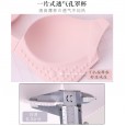 New bra without steel ring c cup lace gathered adjustable underwear front buckle beautiful back large size bra