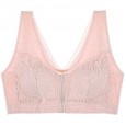 Front zipper shockproof sports underwear anti-sagging beauty back sleep large size bra without steel ring vest bra