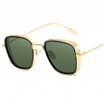 New fashion square iron man sunglasses men and women tide thick edge metal sunglasses glasses S9053