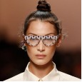 Personality triangle cat eye ladies sunglasses trend small frame sunglasses polka dot wild street shooting glasses S9044