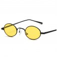 The new oval small frame sunglasses steampunk retro glasses street shot sunglasses S8003