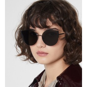 New fashion round cat eye sunglasses female trend star style street shot sunglasses glasses S9014