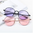 New round sunglasses men and women tide fashion ocean film sunglasses metal wild street shot sunglasses S17028