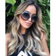 Irregular oversized frame ladies sunglasses personality gradient color sunglasses wild street shooting glasses male S8041