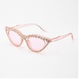 New retro cat eye ladies full diamond sunglasses trend personality sunglasses hot sale glasses S04
