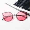 New fashion ladies sunglasses trend cat eye ocean film wild sunglasses metal glasses S17014