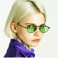 New fashion small frame sunglasses men and women trendy street shooting bounce di sunglasses wind sunglasses S9062