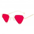 New punk personality triangle sunglasses men and women trend sunglasses metal hollow sunglasses S8065