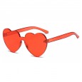 Fashion heart-shaped big frame sunglasses female trend candy color love sunglasses peach heart sunglasses S8018