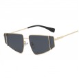 New personality big frame men's metal punk sunglasses trend irregular street shot sunglasses female S90