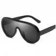 New fashion conjoined big frame sunglasses men and women trendy street shooting sunglasses oval wild glasses S9042