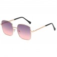 Large frame square metal chain clause sunglasses female tide street shot sunglasses men fashion glasses S9036