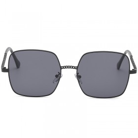 Large frame square metal chain clause sunglasses female tide street shot sunglasses men fashion glasses S9036