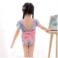 Wind European girl baby mermaid one-piece swimsuit parent-child swimming spa island vacation bow
