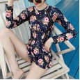 One-piece swimsuit female new hot spring swimsuit cover belly slim thin boxer conservative skirt swimsuit