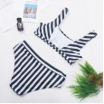 New large size 4XL bikini striped swimsuit women