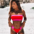 New swimsuit ladies bikini popular sexy split gradient swimsuit