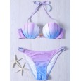 New swimsuit sexy swimsuit sexy 4 gradient shell bikini swimsuit