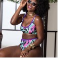 New bikini plus size swimsuit 4XL printed women