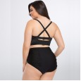 The new bikini plus size swimsuit women's color matching