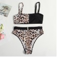 New bikini leopard print color swimsuit women