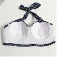 New bikini wave dot print wave dot color matching swimsuit women