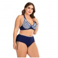 Plus size bikini underwire big cup ladies swimsuit swimwear 8808